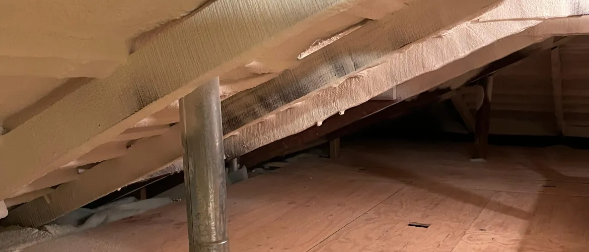 Poliuretano Proyectado cubierta Entre Techo