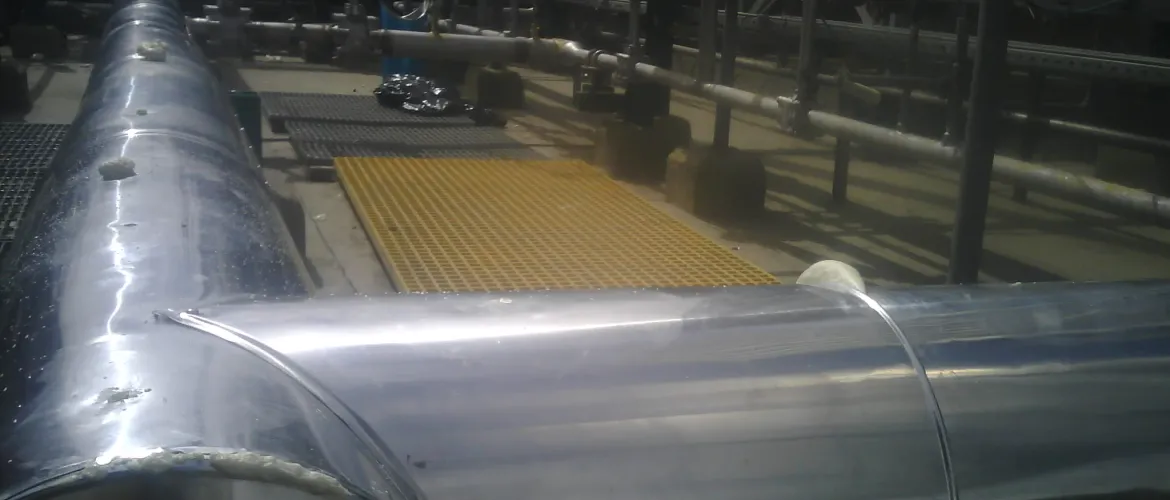 Inyección de Poliuretano Linea de Gas GNL Planta Pemuco ENAP
