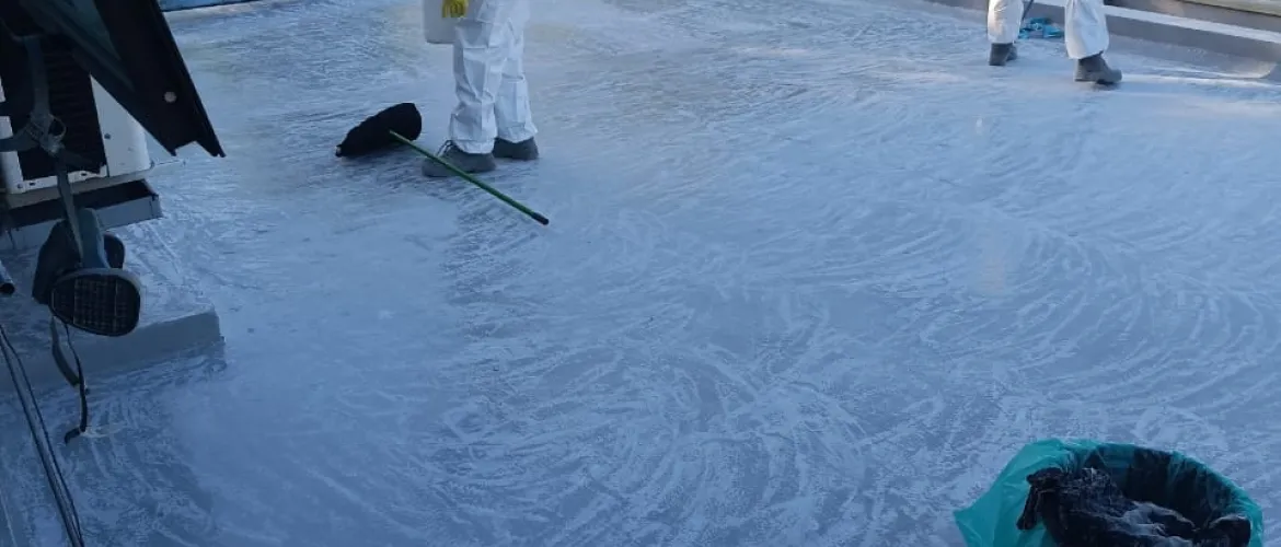 Impermeabilización de cubierta en la Fiscalía de Concepción