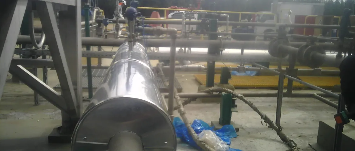 Inyección de Poliuretano Linea de Gas GNL Planta Pemuco ENAP