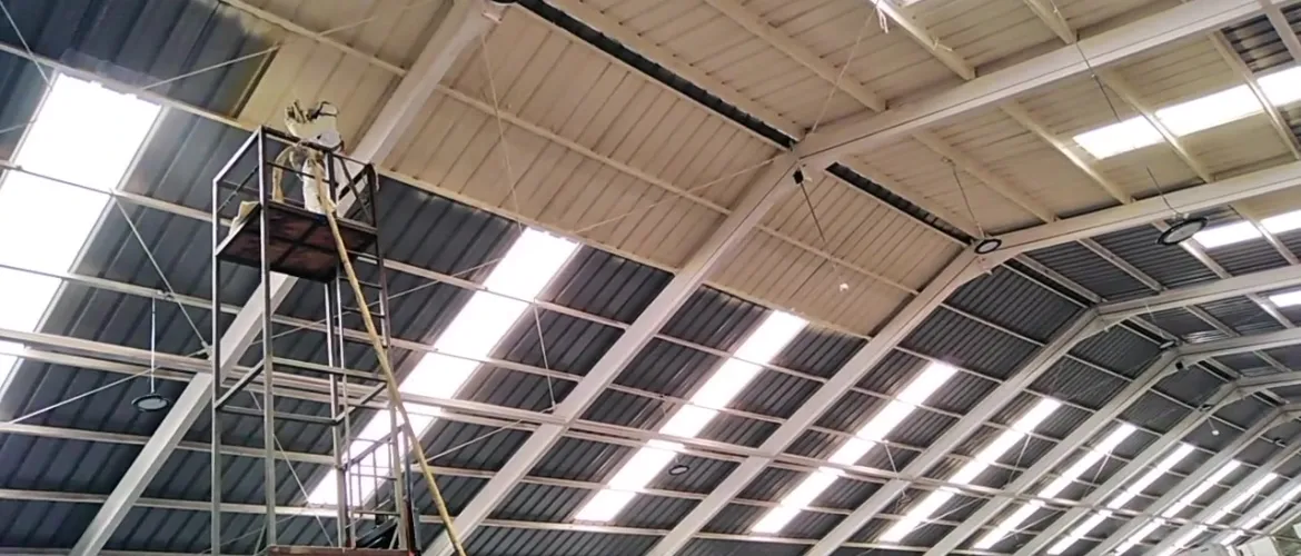 Cubierta sin condensación de planta procesadora