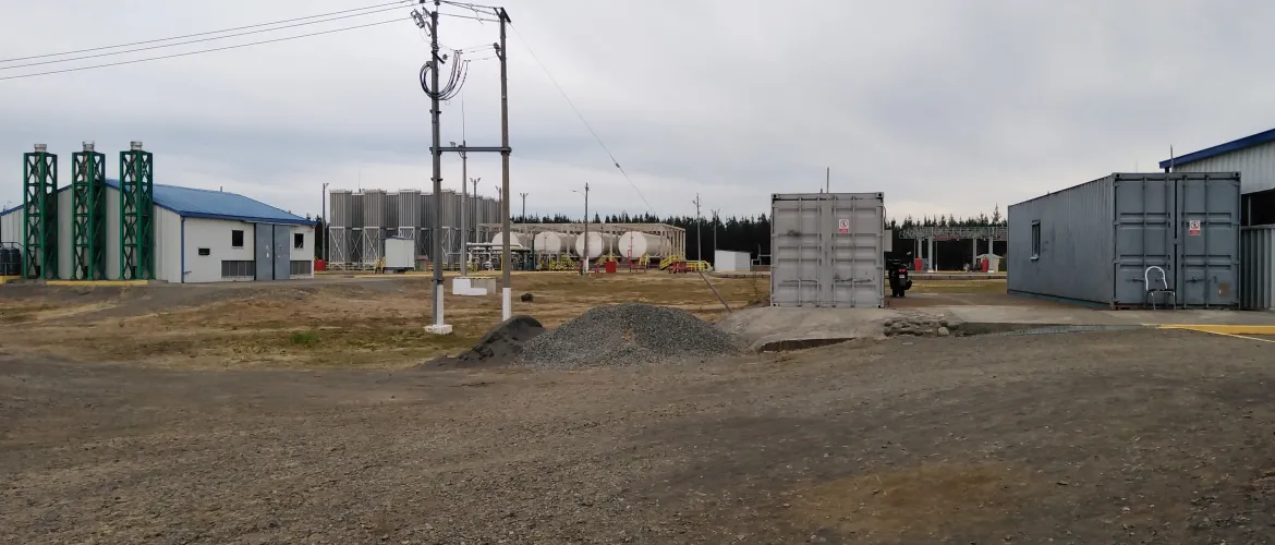 Inyección de Poliuretano Linea de Gas GNL Planta Pemuco ENAP